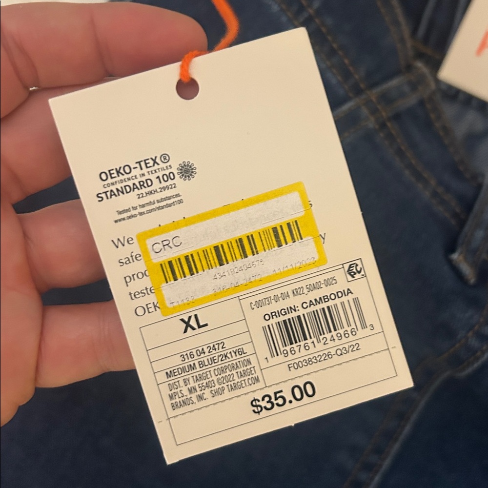 NWT Knox Rose Dark Indigo Straight Leg stretchy Jeans - Picture 6 of 7